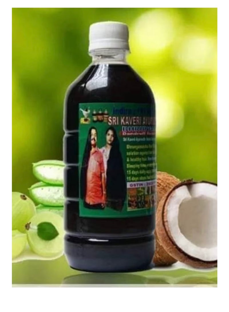 شيفا زيت 108 عشبة الهندي – الحل الطبيعي لإطالة وتكثيف الشعر يحتوي على خلاصة الأعشاب الهندية الفعالة لتحفيز نمو الشعر ومنحه القوة واللمعان. حجم العبوة: 500 مللي – لشعر أطول، أقوى، وأجمل - Image 3