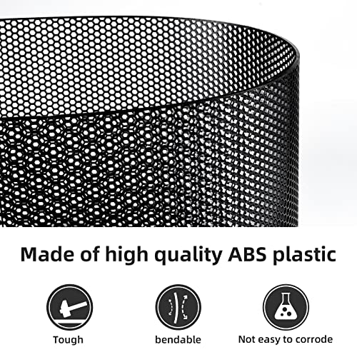 AggAuto 47"x16" ABS Plastic Universal Car Grill Mesh, Automotive Grille Insert Bumper Honeycomb Hole Grids Black - Image 3