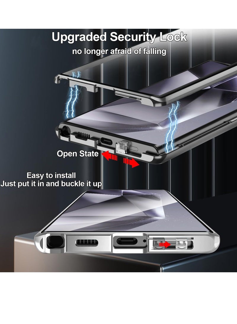 for Samsung Galaxy S23 Ultra Magnetic Case, with Magsafe Wireless Charging Heat Dissipation Magnetic Support Invisible Built in Stand & Ring Holder Heavy Duty Case  - Image 3