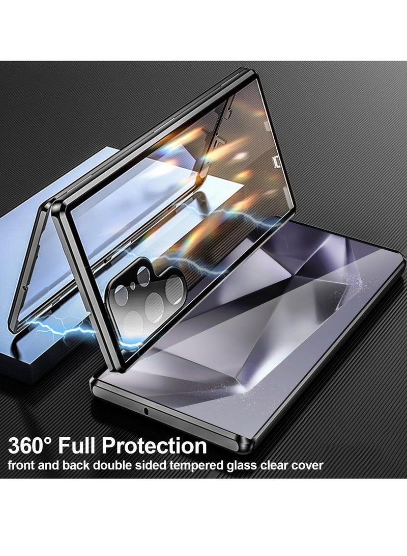 for Samsung Galaxy S23 Ultra Magnetic Case, with Magsafe Wireless Charging Heat Dissipation Magnetic Support Invisible Built in Stand & Ring Holder Heavy Duty Case  - Image 4