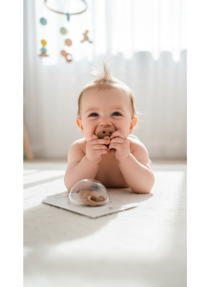 FRIGG Natural Latex Baby Pacifier | Size 2 (6–18 Months) | BPA-Free, Orthodontic Soother | Designed & Made in Denmark - Image 2