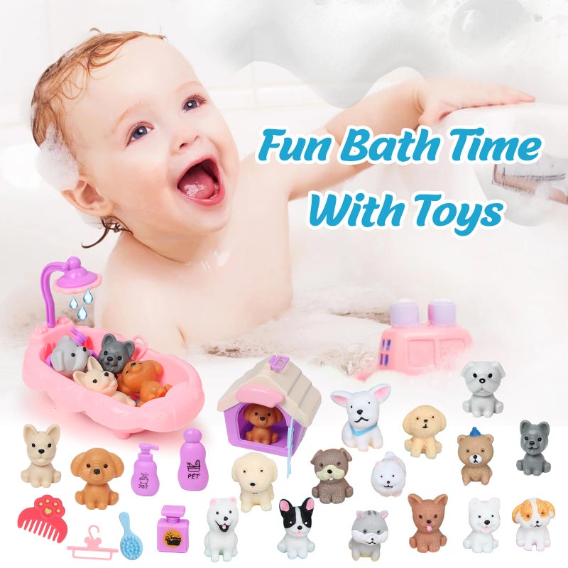 Excalla Bath Bombs For Kids With Toys Inside For Girls Boys  12 Pack Kids Bath Bombs With Surprise Dog Pretend Playset  Handmade Bubble Bath Fizzies Birthday Christmas Gift Set - Image 5