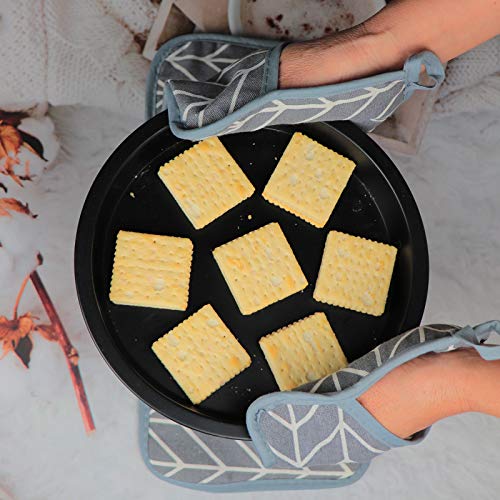 Win Change Heat Resistant Potholders Hot Pads-6 Kitchen Pot Holders Set with 2 Pan Hot Handle Holders Trivet for Cooking and Baking,with Recycled Infill Terrycloth Lining(Grey,8 Piece) - Image 3