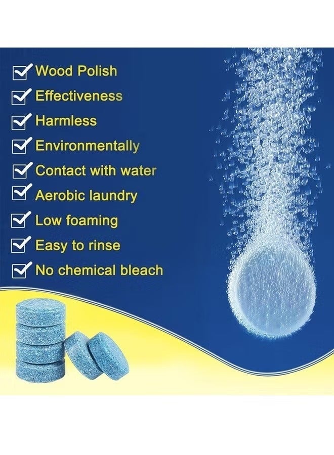 Generic 20PCS Car Windshield Glass Concentrated Washer Tablets, Windshield Washer Fluid Solid Car Effervescent Tablets ,Glass Solid Wiper Cleaning Tablets for Car Kitchen Window  - Image 4