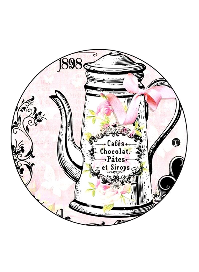 RKN Vintage Art Printed Round Pin Badge Multicolour - Image 1