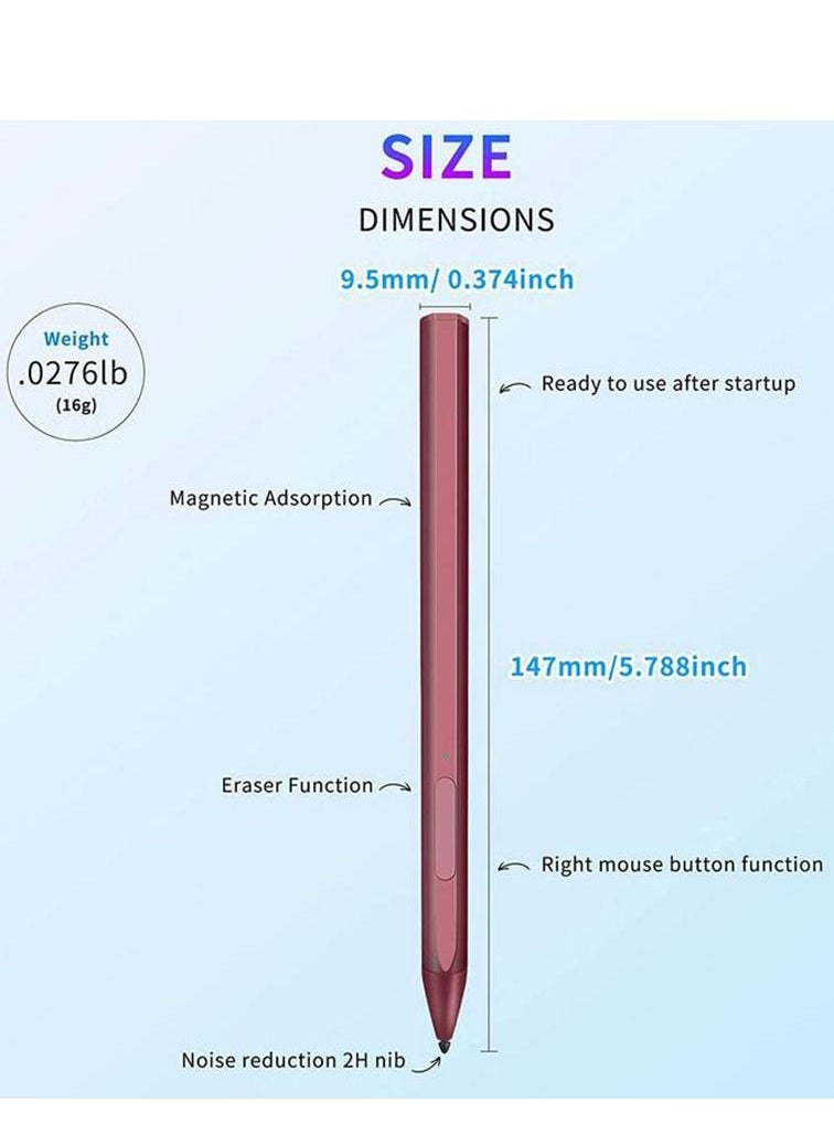 Generic - ﻿Stylus Pen for Microsoft Surface Pro 8/7, Compatible with Surface Pro X/7/6/5/4/3, Surface Go 3/2, Surface Laptop 4/3/2/1, Surface Book 3/2, Surface Studio 2/1 - Image 1