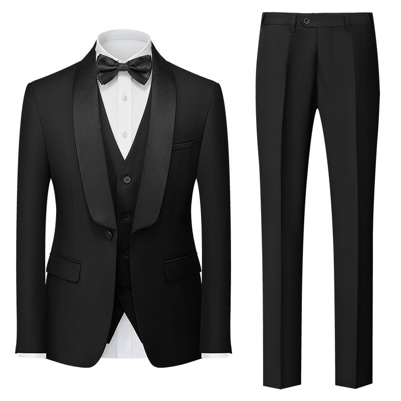 New Men'S Suit Three-Piece Men'S Double Slit Dress Suit - Image 2