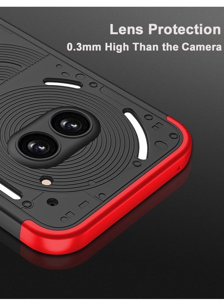 general Case Compatible with Nothing Phone 2a Case, Hard PC All-inclusive Construction Embedded Buckle Case Anti-Fingerprint Shockproof Cover for Nothing Phone 2a - Image 2