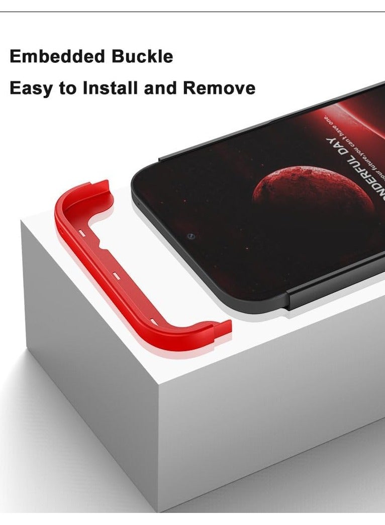 general Case Compatible with Nothing Phone 2a Case, Hard PC All-inclusive Construction Embedded Buckle Case Anti-Fingerprint Shockproof Cover for Nothing Phone 2a - Image 3