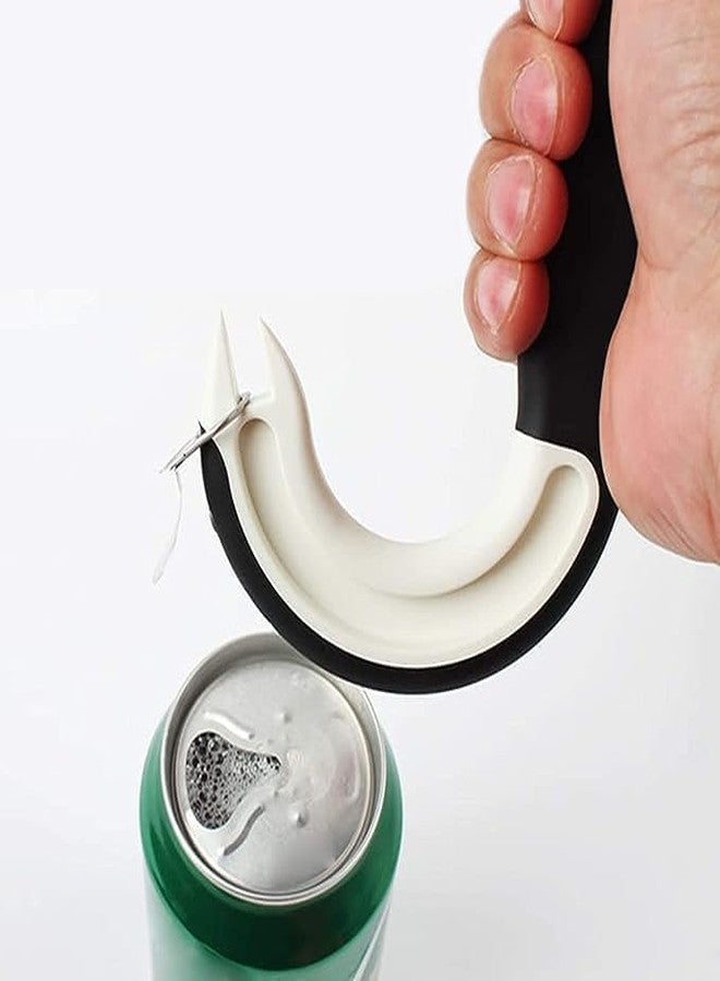 Zhuluck Small Hands, Seniors Easy to open Ergonomic Can Ring-Pull Helper J Shape Ring Pull Can Opener Ring Hook Pulling Jar Opener Manual Ring-Jar Opener for Weak Hands Kitchen Utensils - Image 1