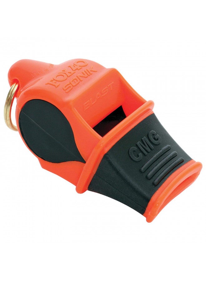 Fox 40 Sonik Blast CMG Safety Whistle with Breakaway Lanyard Multi Black/White - Image 1