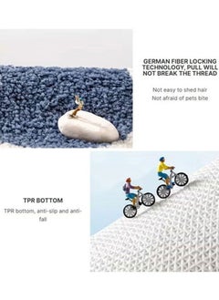Reelyo Bathroom Rugs, Bath Mats for Bathroom Non-Slip Mats Water Absorbent Rugs, Machine Washable Bath Mats Floral Pattern Design Area Rug for Bathroom Floor, Tub, Shower and Home Decor Accessories  - Image 4