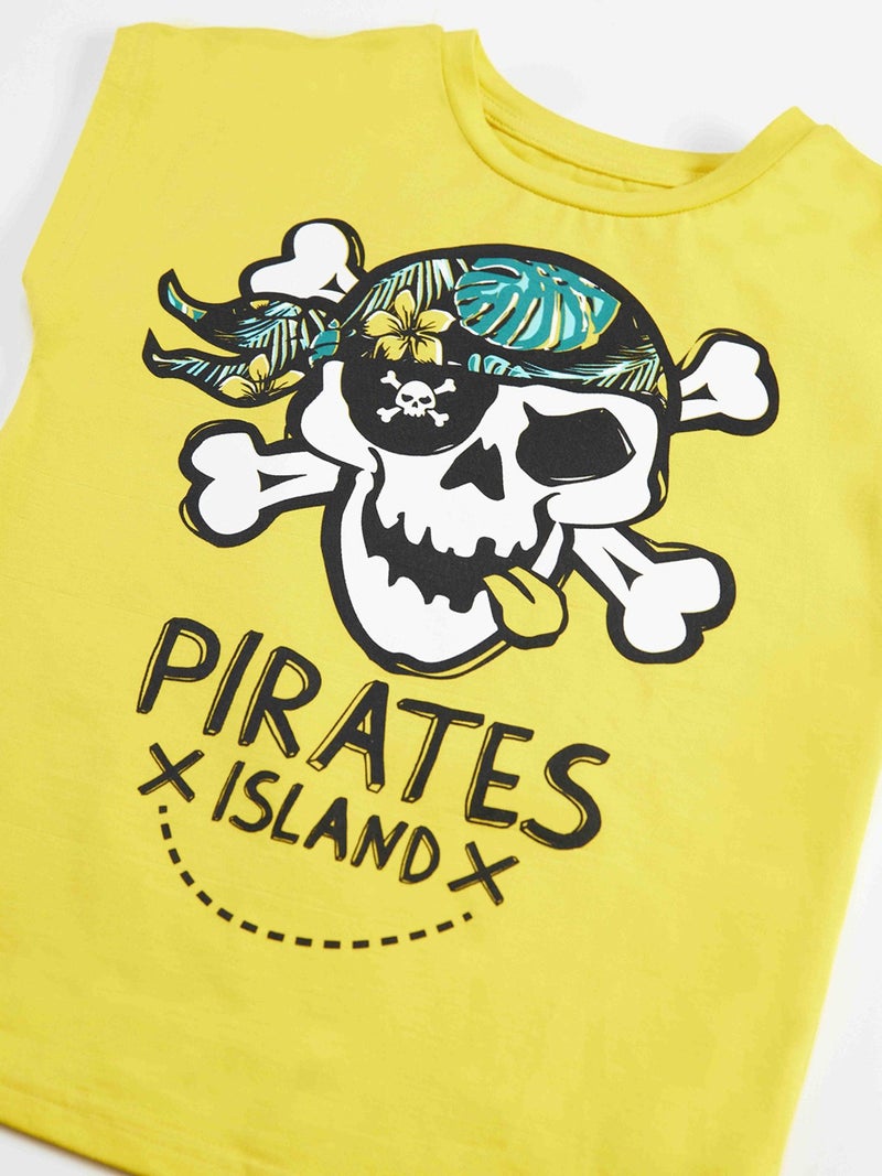 Mshb&G Hawaiian Pirate Boy T-Shirt Shorts Bandana Set - Image 5