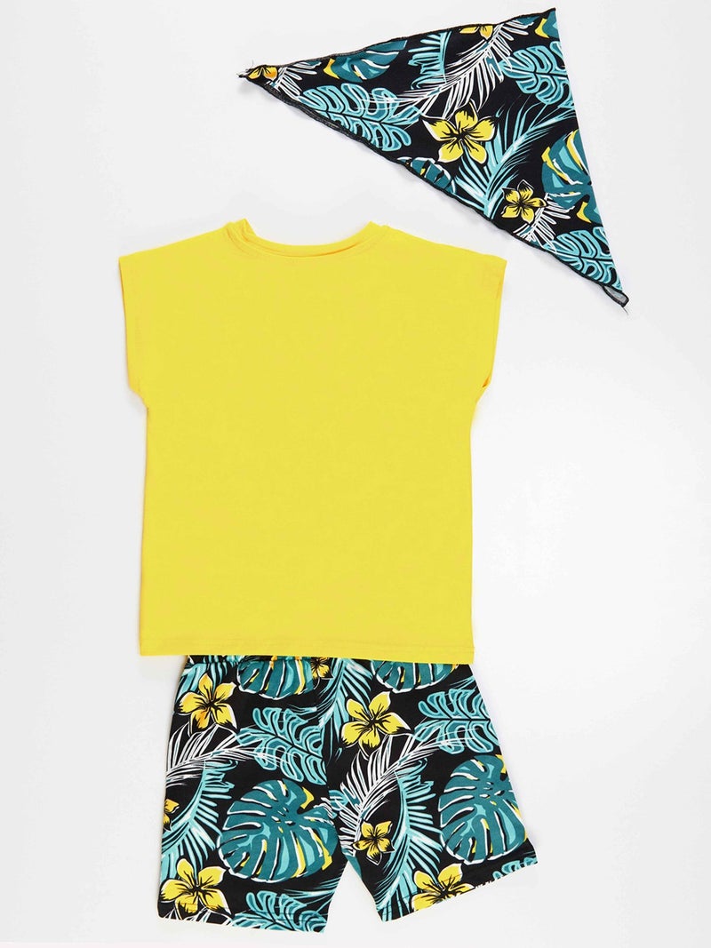 Mshb&G Hawaiian Pirate Boy T-Shirt Shorts Bandana Set - Image 4