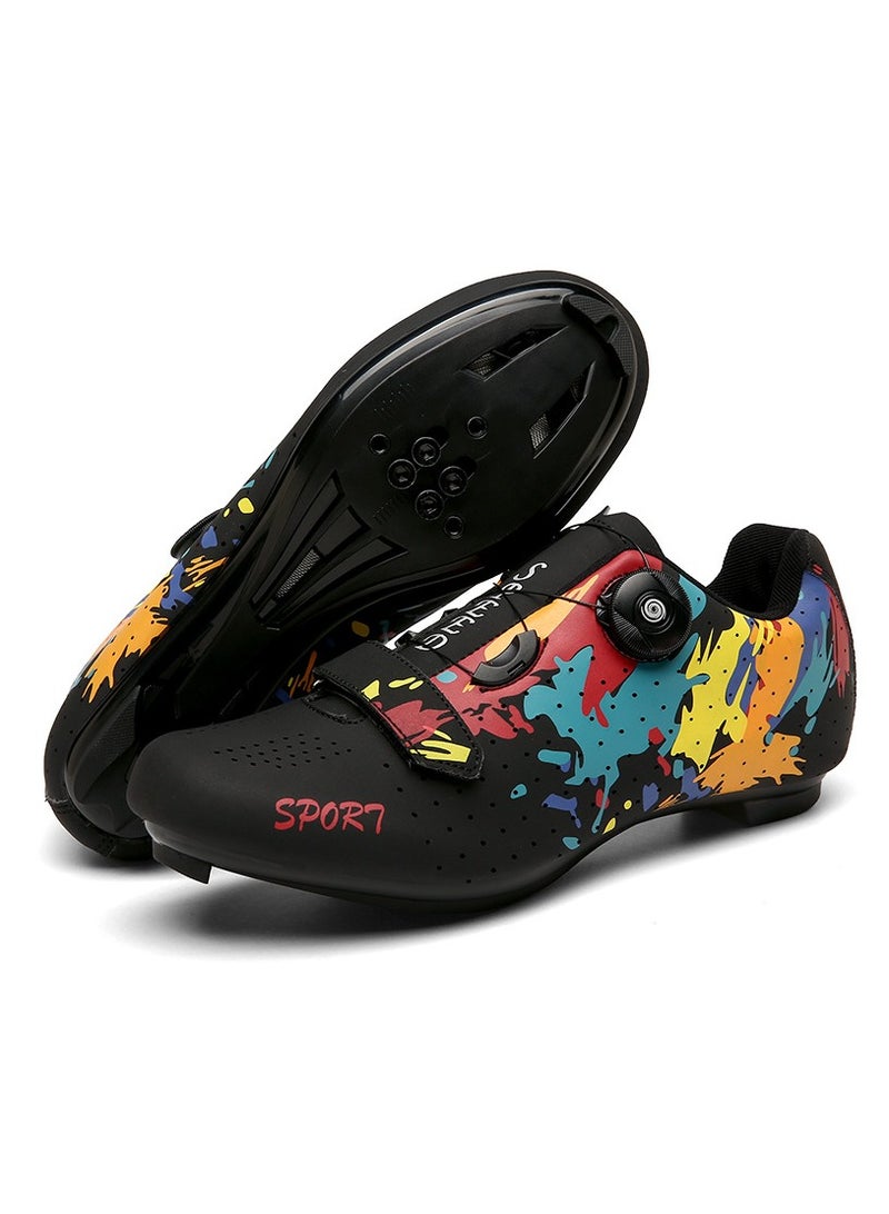 KUYING New Type of Road Lock Cycling Shoes Hard Sole Mountaineering Shoes Racing Sports Shoes 