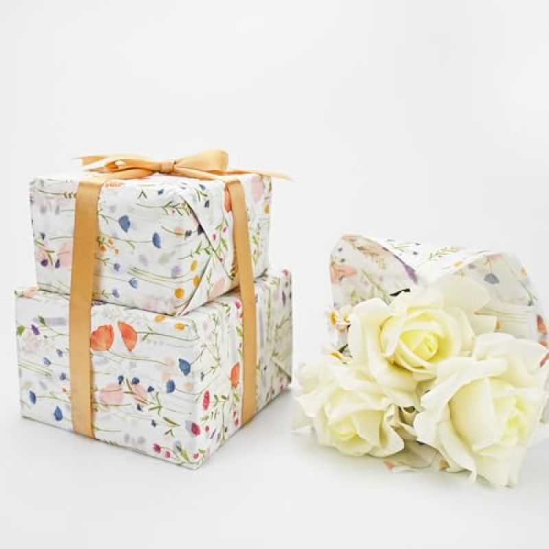 Gift Wrapping Paper 50x35cm Botanical Print Recyclable - Vegetation Design Wedding Decor Paper for Party Supplies Craft Projects - Image 4