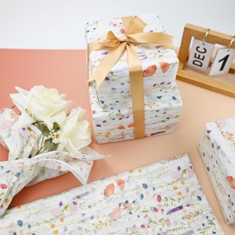 Gift Wrapping Paper 50x35cm Botanical Print Recyclable - Vegetation Design Wedding Decor Paper for Party Supplies Craft Projects - Image 5