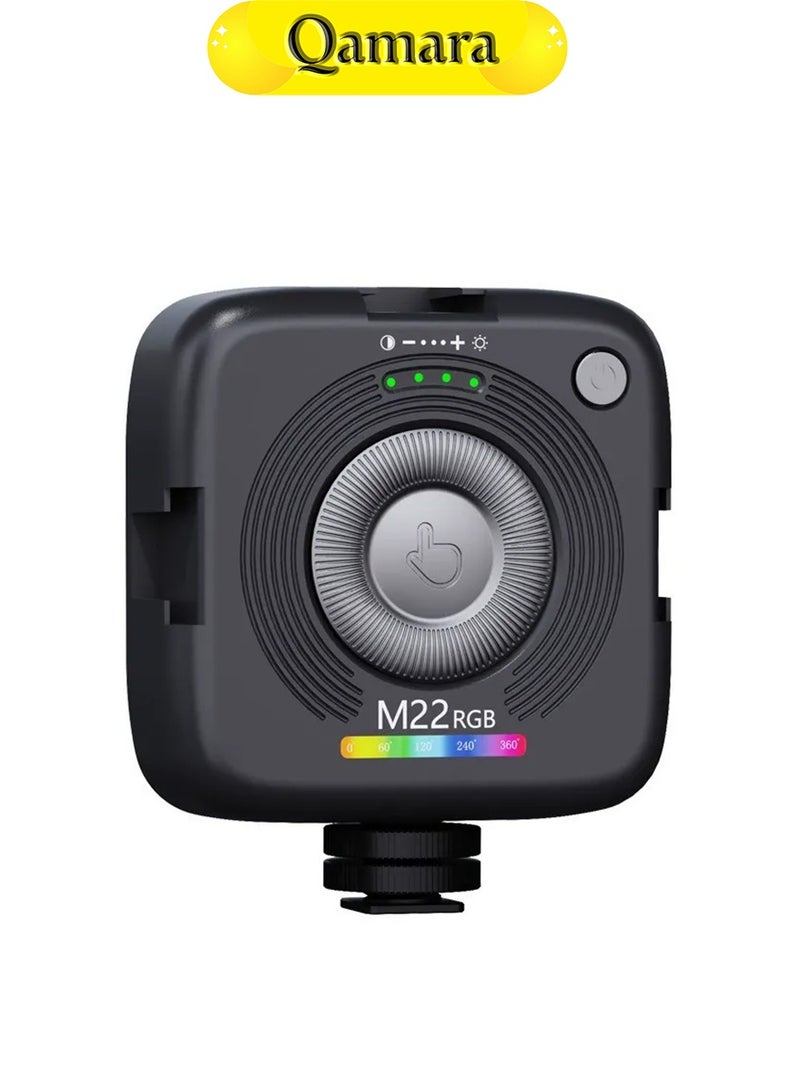 QAMARA RGB LED Video Light, Mini Portable Pocket Size Photography Fill Light, for Phone/Camera/Handheld Vlogging/Outdoor Live Stream/Product Photography, Professional Softbox Studio Light - Image 1