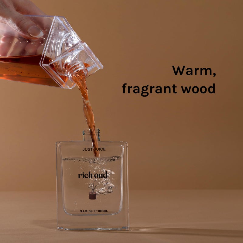 Just Juice Rich Oud - Oud Perfume for Women and Men - Bergamot, Saffron, Amber Perfume - Rich, Woody Mini Travel Size Fragrance - 0.3 oz - Image 4