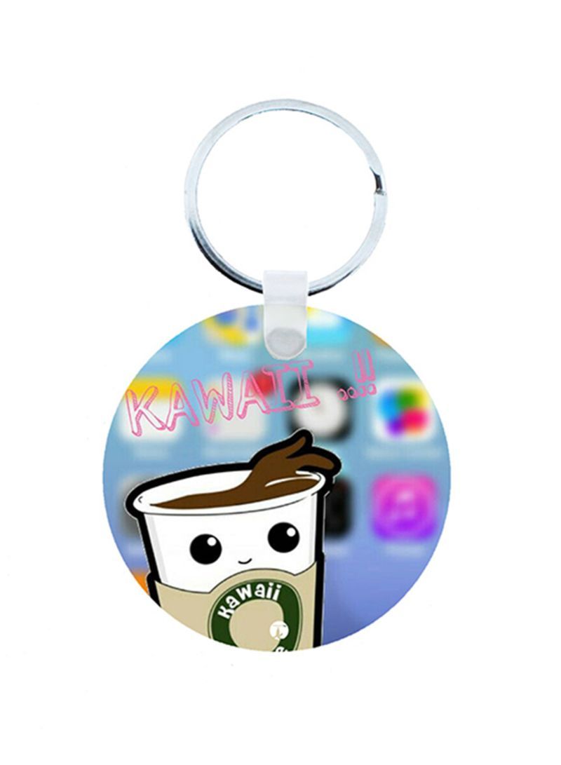 RKN Coffee Wooden Keychain