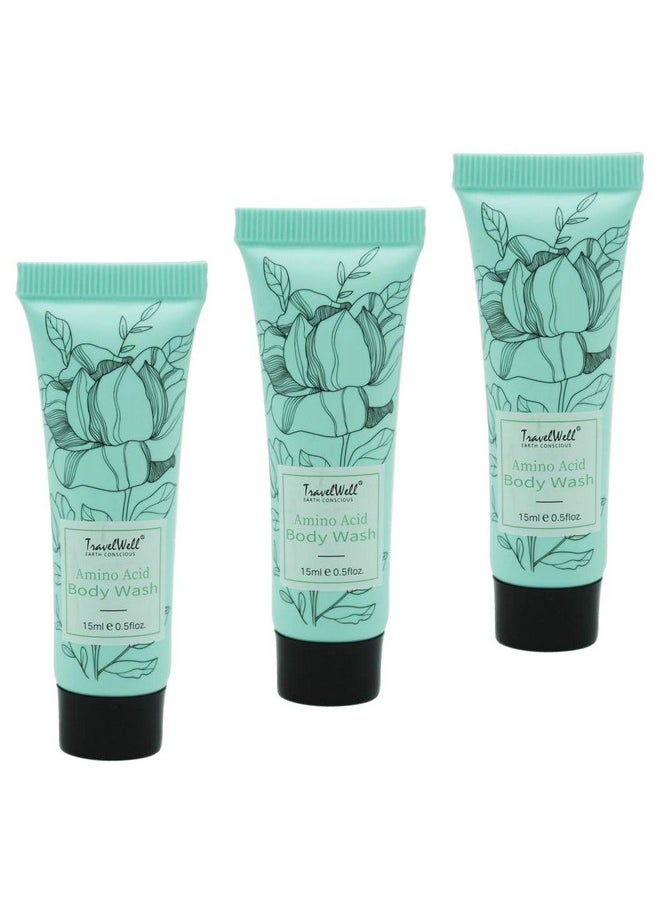 Travelwell Flower Series Hotel Travel Size Guest Body Wash 0.5 Fl Oz15Ml Individually Wrapped 200 Tubes Per Box  - Image 1
