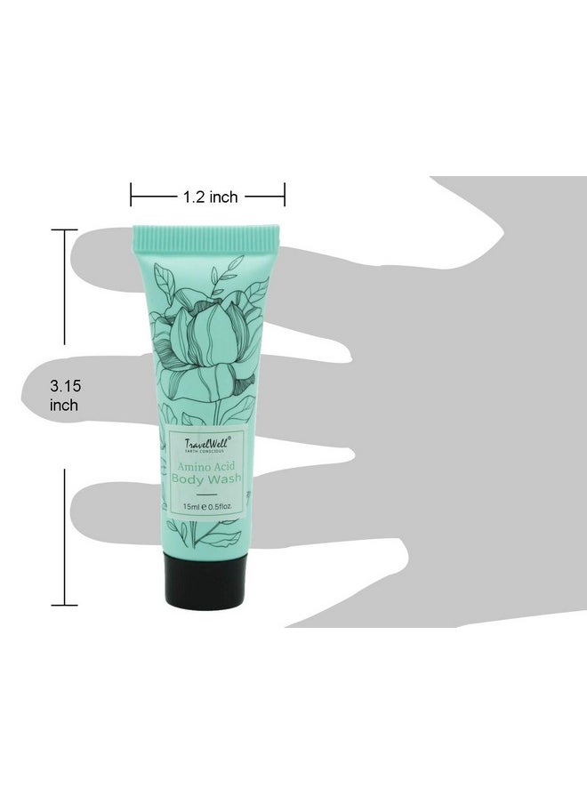 Travelwell Flower Series Hotel Travel Size Guest Body Wash 0.5 Fl Oz15Ml Individually Wrapped 200 Tubes Per Box  - Image 2
