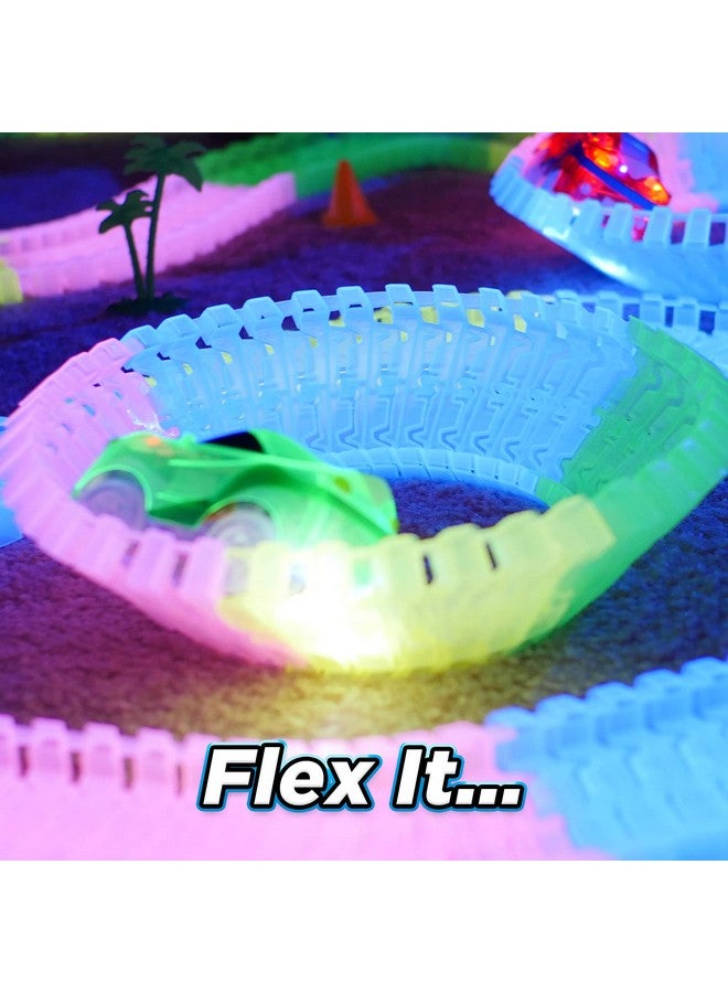 Ontel Magic Tracks 10 Foot Glow In The Dark Bendable Flexible Racetrack With Led Light-Up Race Car, Educational Playset Birthday Gift For Ages 3+ - Image 5