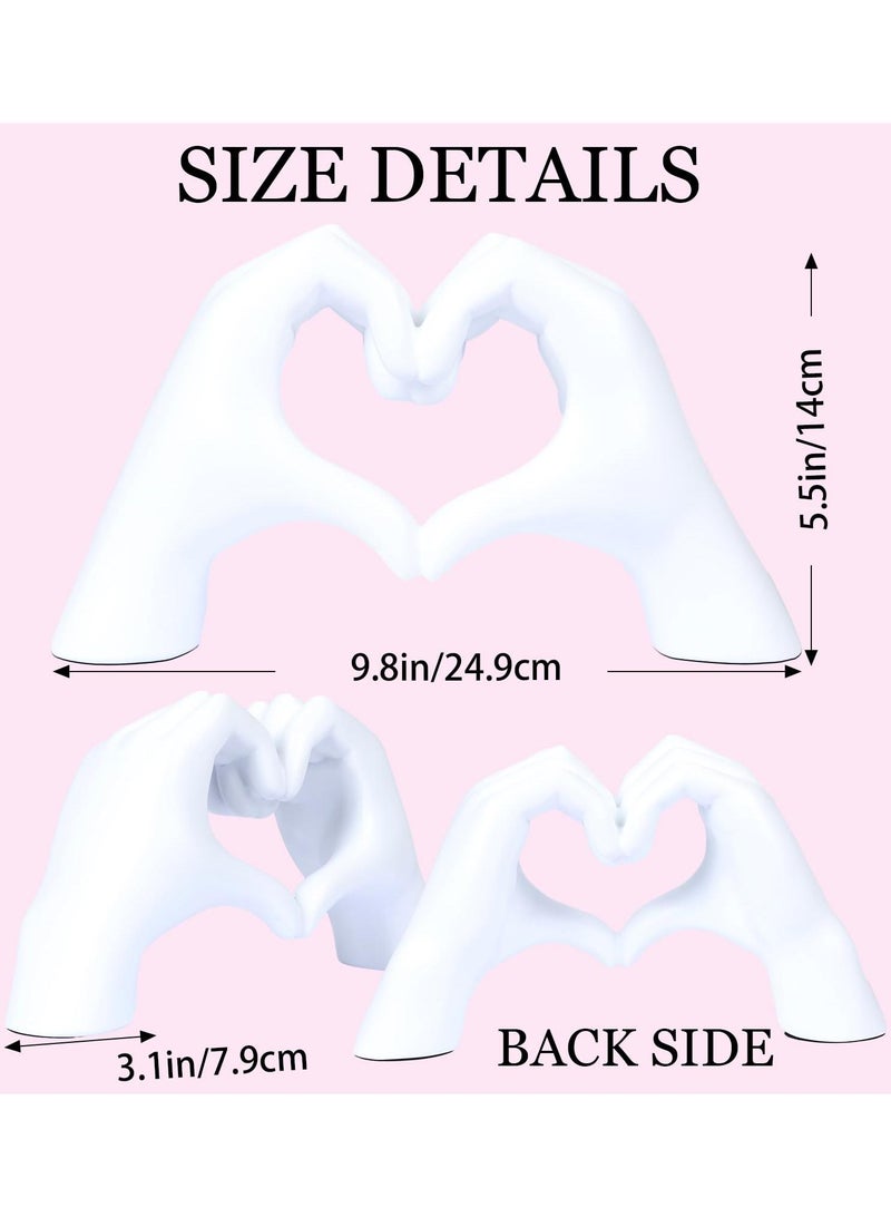 Bluejw Modern Home Decor Accents Gesture Decoration Love Finger Statue Modern Home Decor For Shelves Modern Art Sculpture For Living Room Bedroom Coffe Table - Image 5