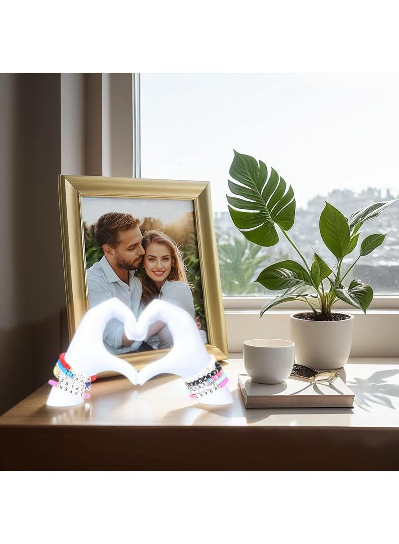 Bluejw Modern Home Decor Accents Gesture Decoration Love Finger Statue Modern Home Decor For Shelves Modern Art Sculpture For Living Room Bedroom Coffe Table - Image 3