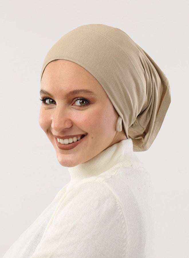 تاي شوب - بونيه سوري مفتوح النهاية - بيج تان للنساء