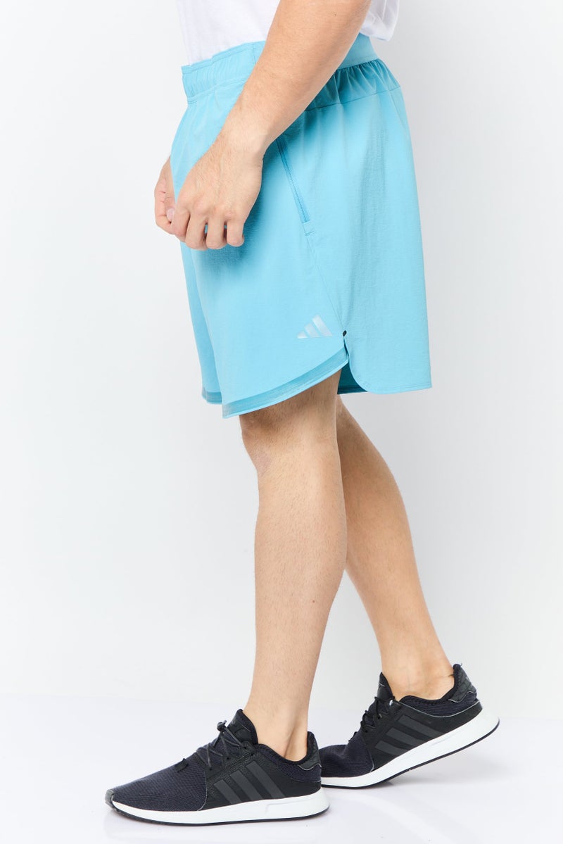 Adidas شورتات تدريب رياضية للرجال بطول 7 إنش، أزرق فاتح - Image 4