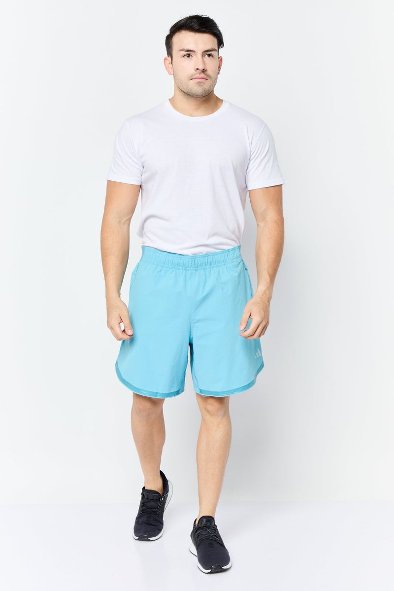 Adidas شورتات تدريب رياضية للرجال بطول 7 إنش، أزرق فاتح - Image 3