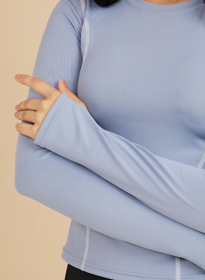 ستايلي اكتيف بلوزة رياضية بتداخلات درزات - Image 4