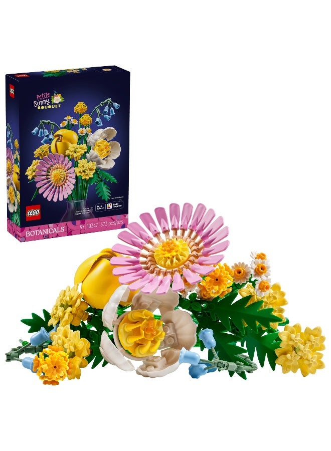 LEGO Botanicals Petite Sunny Bouquet Flower Decor Set 10347 Building Toy Set (373 Pieces) - Image 1