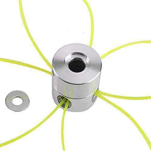 YUVCON Brush Cutter Attachment | Aluminum Grass Trimmer Head with 4 Lines Brush Cutter Accessories Cutting Line Head for Strimmer | BrushCutter Attachment - Image 2