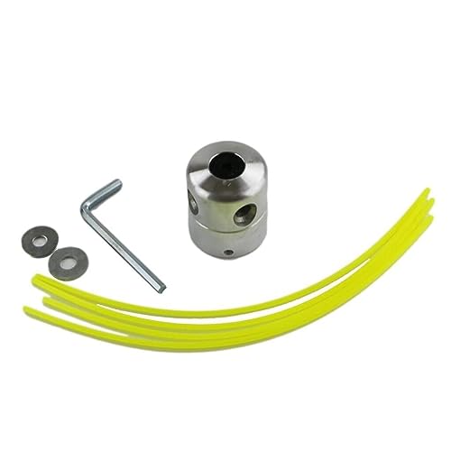 YUVCON Brush Cutter Attachment | Aluminum Grass Trimmer Head with 4 Lines Brush Cutter Accessories Cutting Line Head for Strimmer | BrushCutter Attachment - Image 1