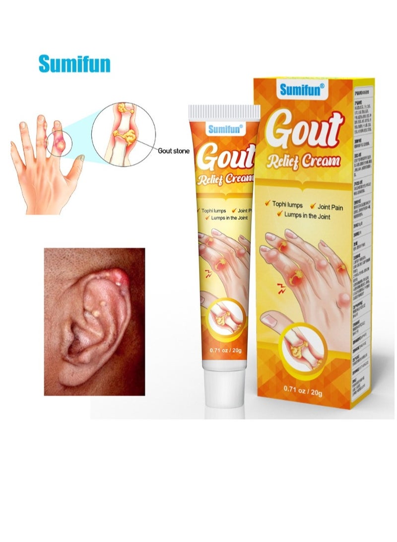 Sumifun 20g Gout Cream Treat Bunion Hallux Valgus Corrector Pain Relief Ointment Foot Toe Swelling Ache Plaster  - Image 1