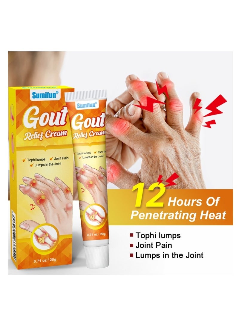 Sumifun 20g Gout Cream Treat Bunion Hallux Valgus Corrector Pain Relief Ointment Foot Toe Swelling Ache Plaster  - Image 3