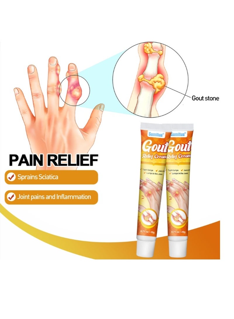 Sumifun 20g Gout Cream Treat Bunion Hallux Valgus Corrector Pain Relief Ointment Foot Toe Swelling Ache Plaster  - Image 4