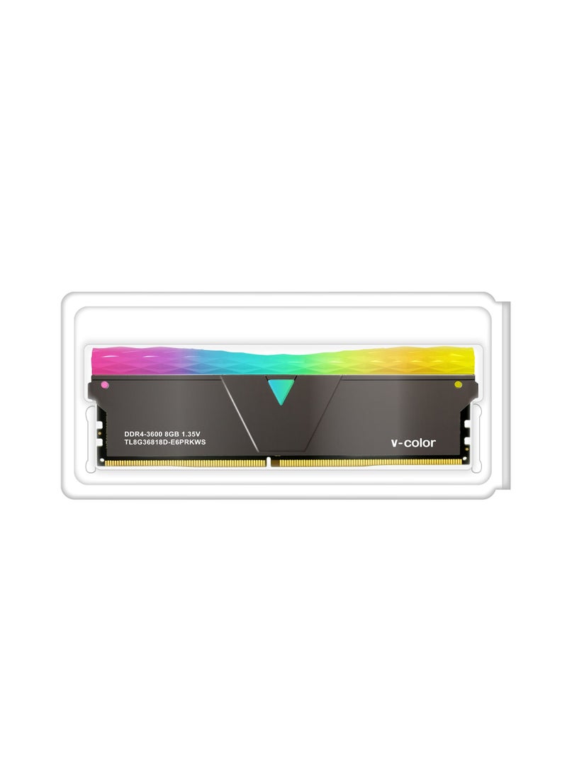 DDR4 8GB RAM 3600MHz Prism Pro RGB 1.35V Black
