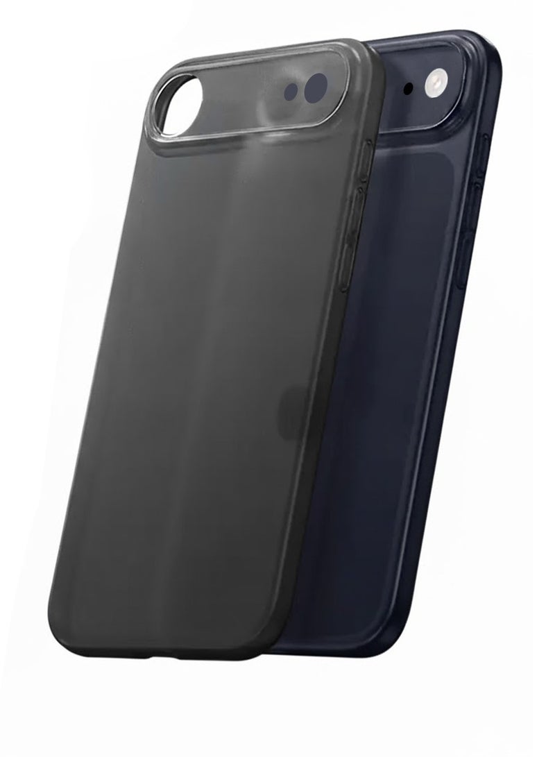 تيكي غطاء خلفي فائق النحافة مطفي لهاتف آيفون 17 إير – نحيف، ناعم، مضاد لبصمات الأصابع – باللون الأسود المطفي - Image 1
