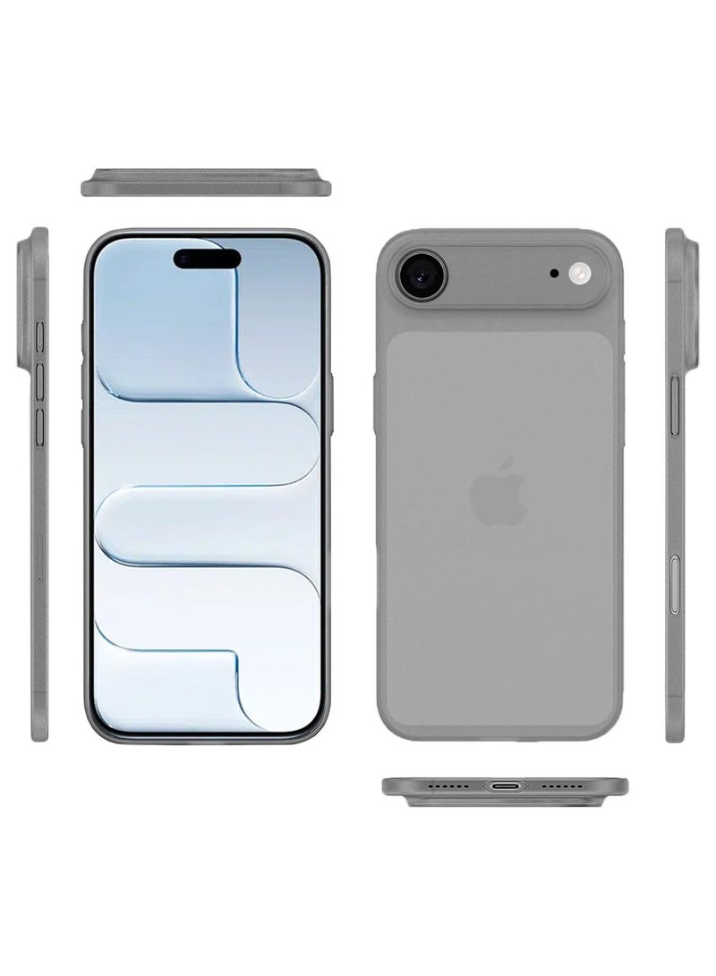 تيكي غطاء خلفي فائق النحافة مطفي لهاتف آيفون 17 إير – نحيف، ناعم، مضاد لبصمات الأصابع – باللون الأسود المطفي - Image 5