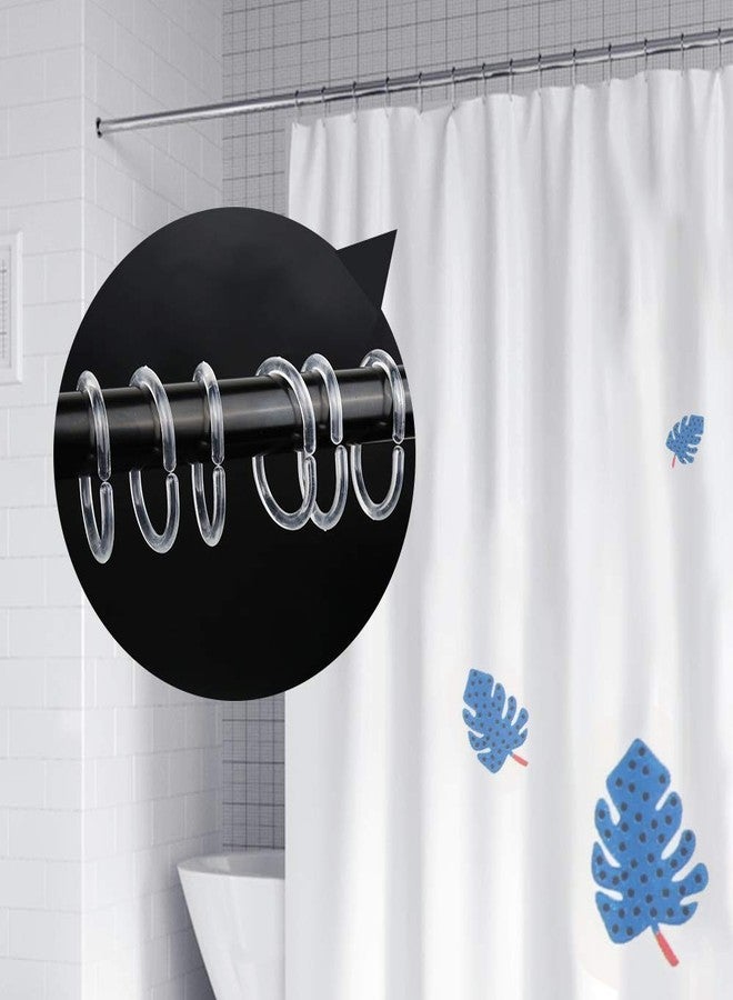 FANDAMEI 36 Pieces Shower Curtain Rings, Plastic Shower Curtain Hooks Hanger for Bathroom Shower Window Rod, C Shaped Shower Hooks for Shower Curtain - Image 5