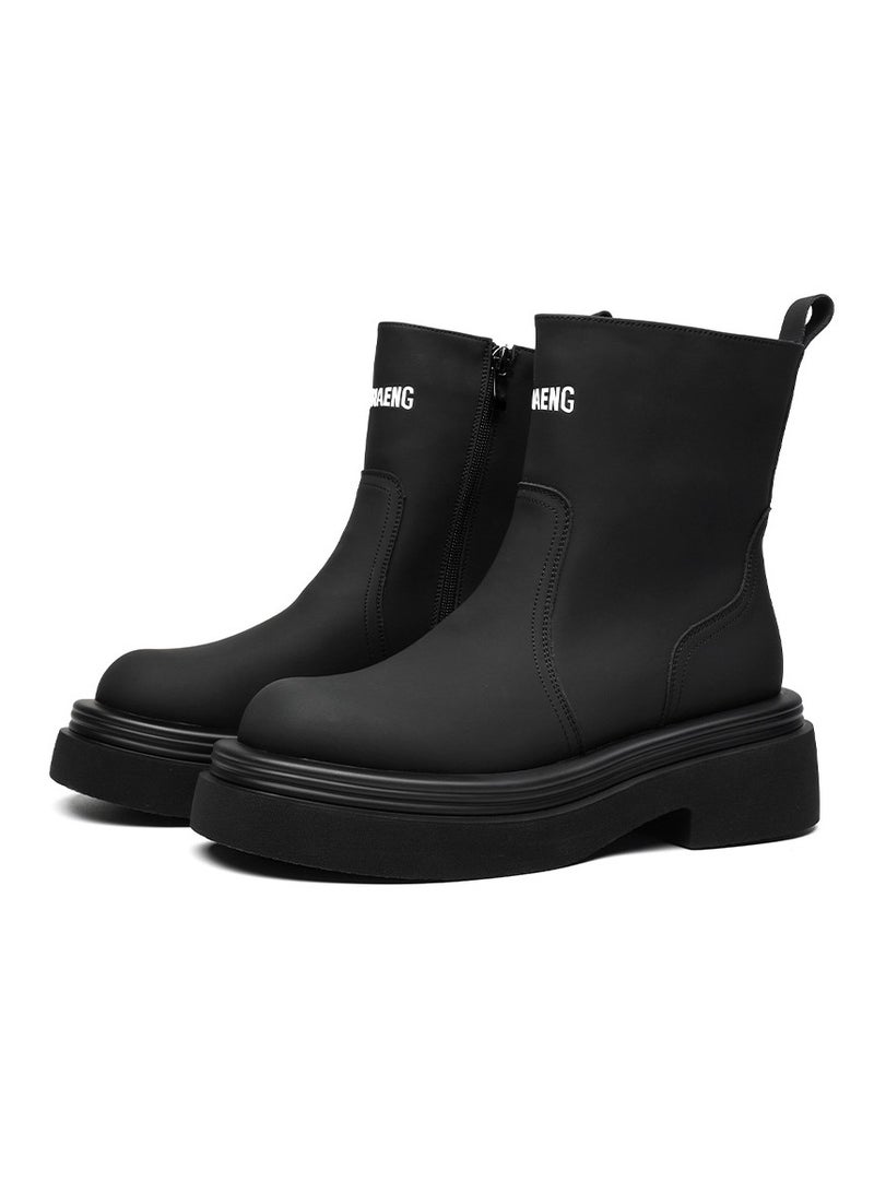 Warrior New Youth Fashion Thick Sole High Top Boots - Image 1