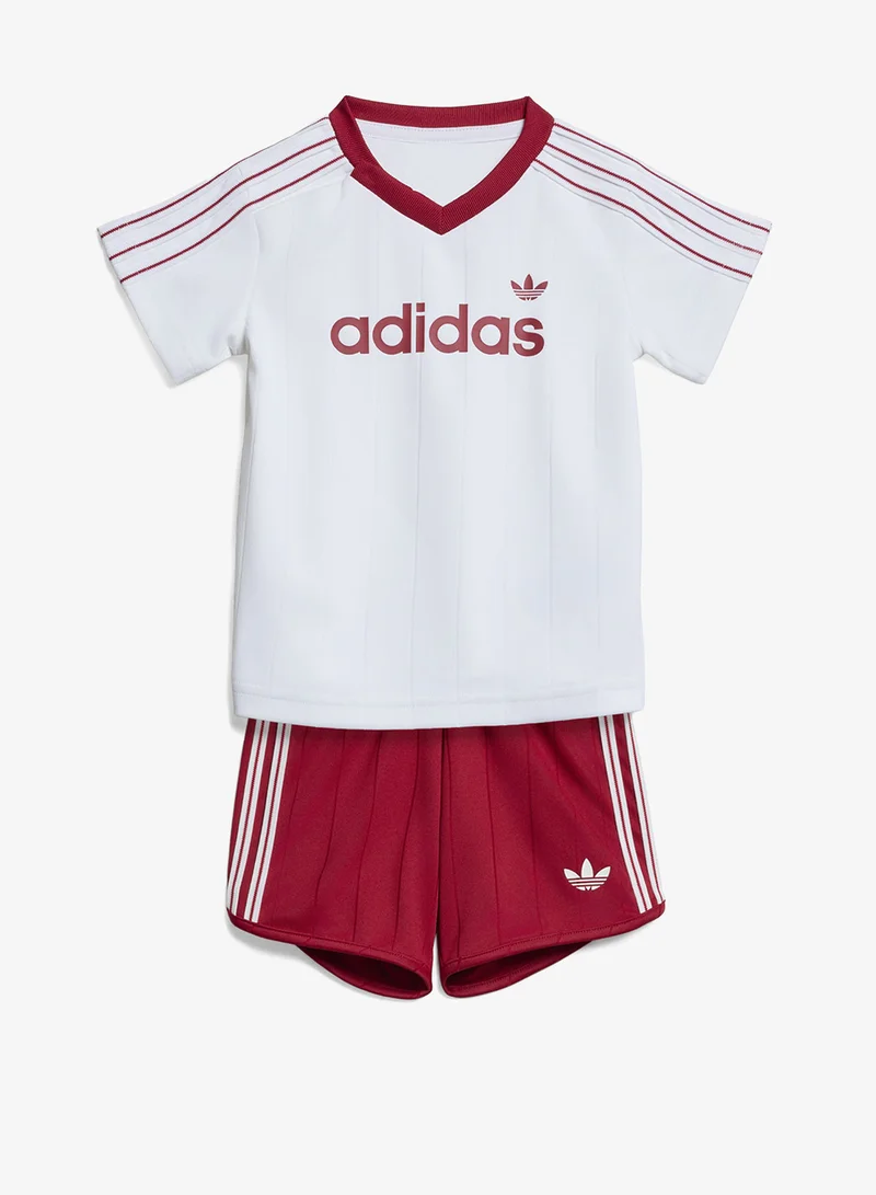 Adidas Originals Infant Pinstripes Sprinter Short & T-Shirt Sets