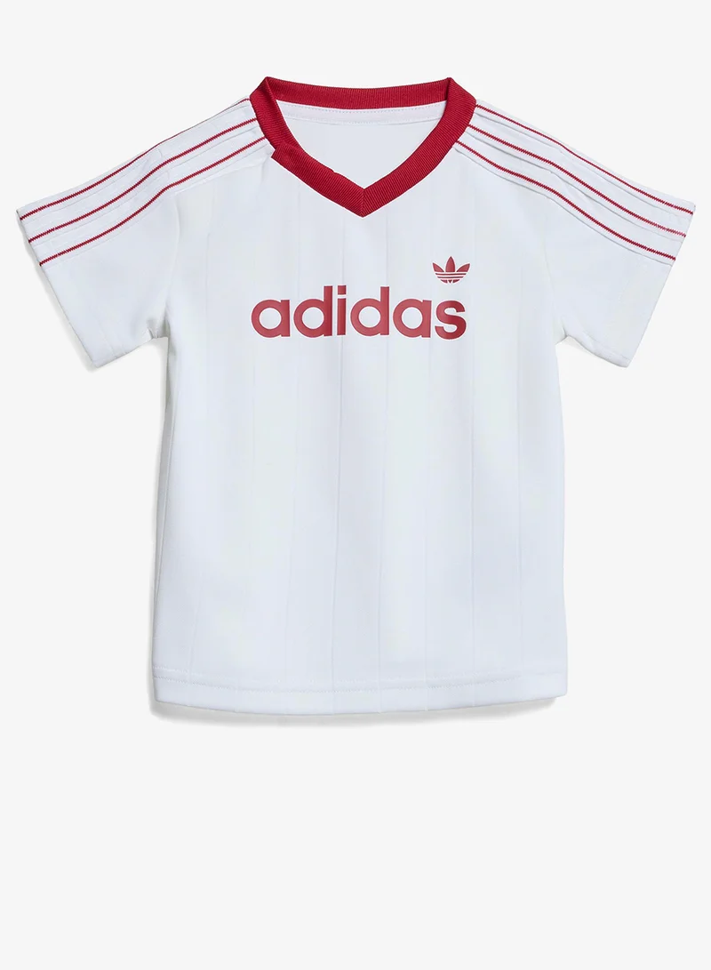 Adidas Originals Infant Pinstripes Sprinter Short & T-Shirt Sets