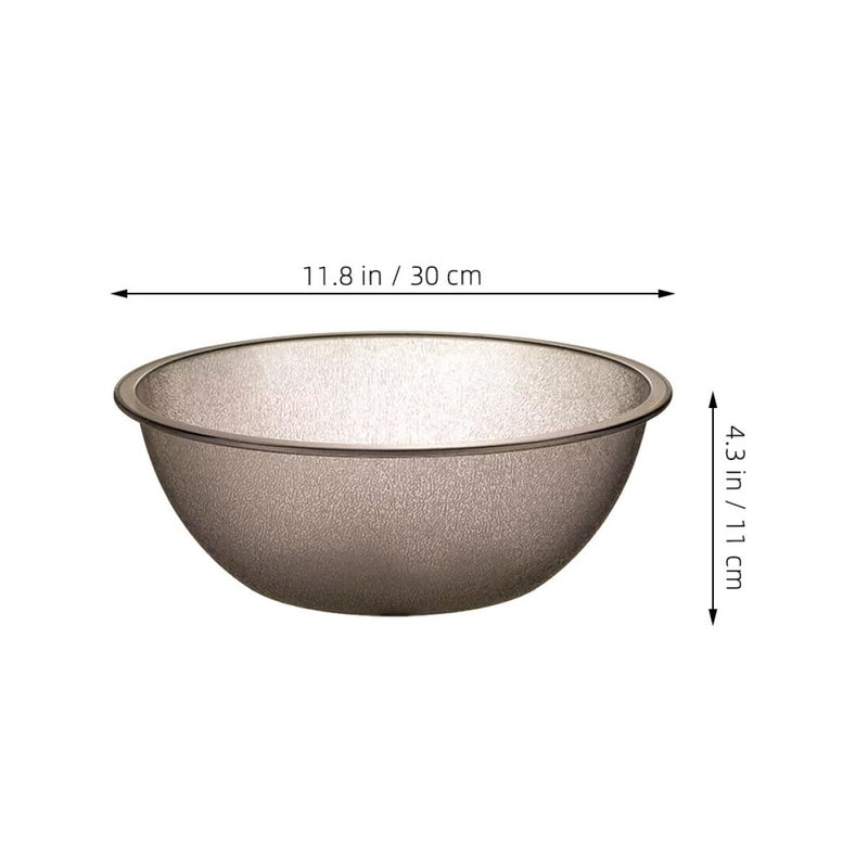 Thickened Acrylic Salad Mixing Bowl 30cm Gray Kitchen Prep And Serving Basin - Image 3