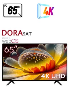 Dora Sat 65 inch Smart TV - with WebOS System - 4K UHD - Model DST65U + Wall mount Free  - Image 1