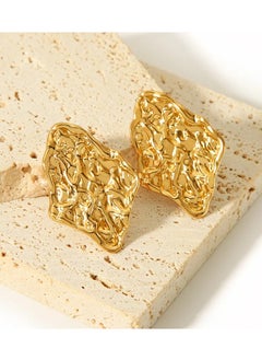The Black Pearl Accessories Stainless Steel Golden Earring  - Image 4