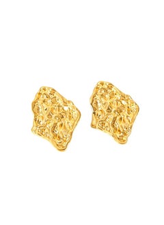 The Black Pearl Accessories Stainless Steel Golden Earring  - Image 5
